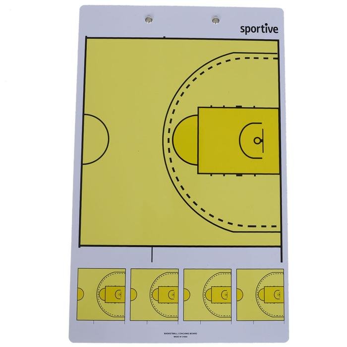 Sarı Çift Taraflı Basketbol Taktik Tahtası RM7-BSK 101306