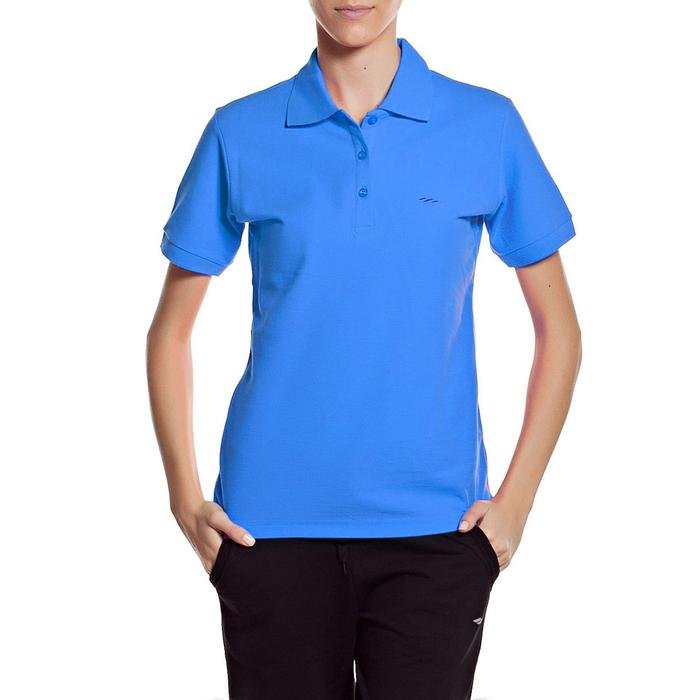 Basic Kadın Mavi Antrenman Polo Tişört 100856-00X 319269