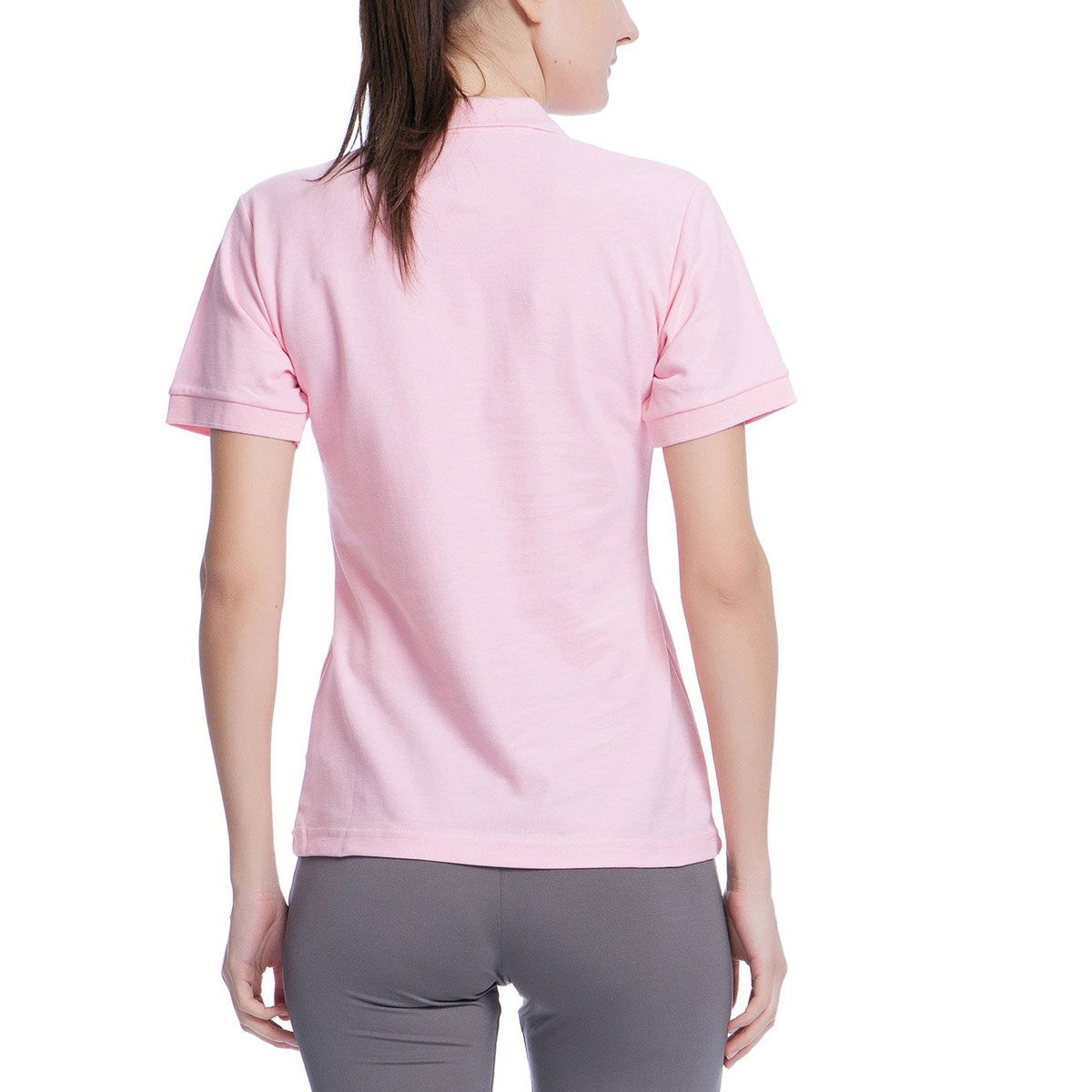 Basic Kadın Pembe Günlük Stil Polo Tişört 100836-00P