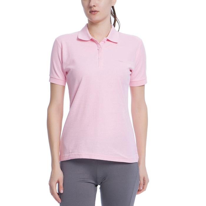Basic Kadın Pembe Günlük Stil Polo Tişört 100836-00P 500925