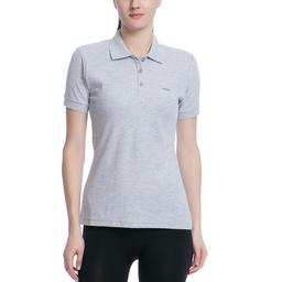 Basic Kadın Gri Günlük Stil Polo Tişört 100836-00G