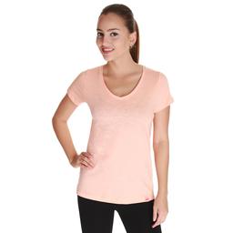 Flakestop Kadın Pembe Günlük Stil Tişört 610003-Spn
