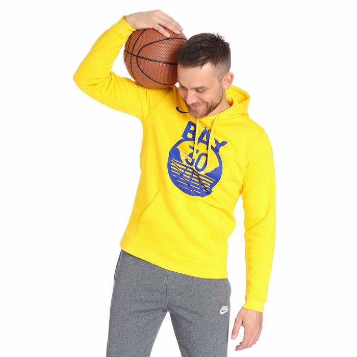 Golden State Warriors NBA Erkek Sarı Basketbol Sweatshirt AV0392-732 1156231