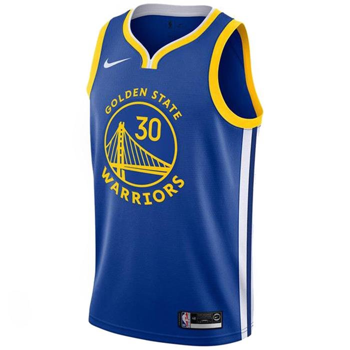 Stephen Curry Golden State Warrios NBA Erkek Mavi Basketbol Forma AV4947-496 1156244