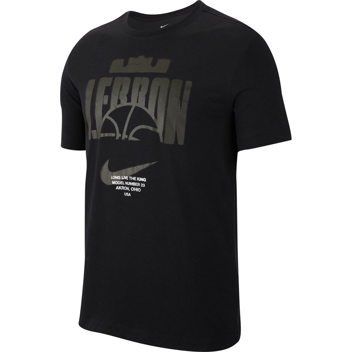 Le Bron NBA Erkek Siyah Basketbol Tişört CD0969-010