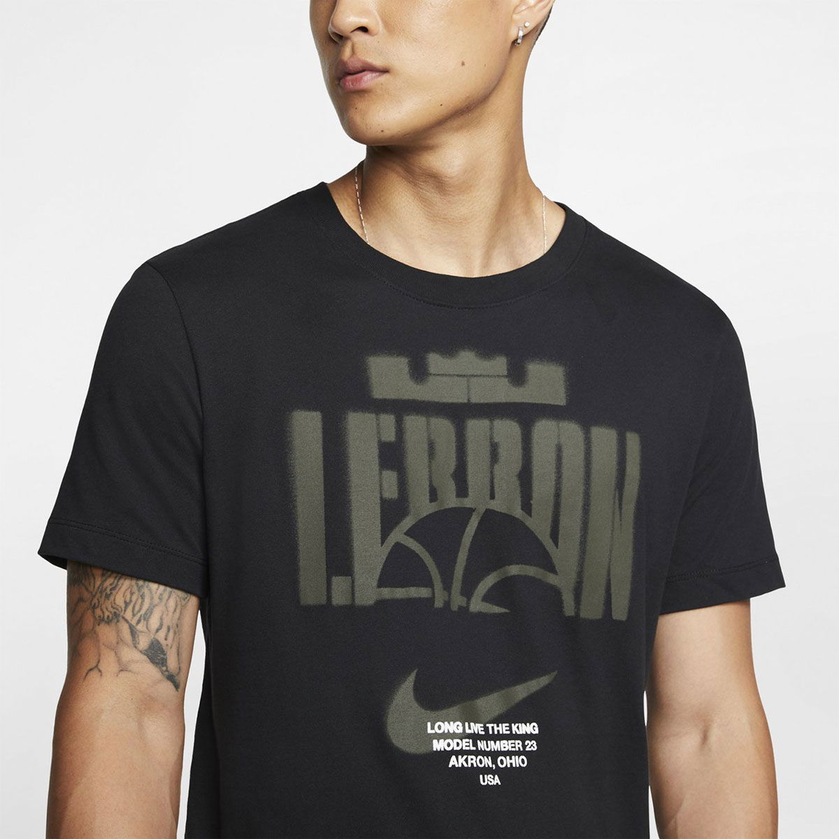 Le Bron NBA Erkek Siyah Basketbol Tişört CD0969-010