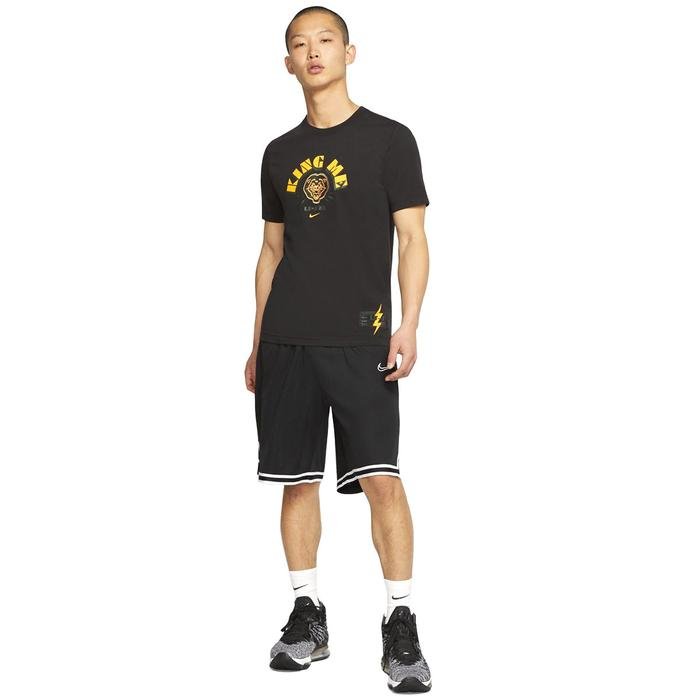 Dri-Fit Lebron "King Me" NBA Erkek Siyah Basketbol Tişörtü CD1092-010 1175549