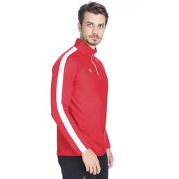 Fiume Erkek Kırmızı Yarım Fermuarlı Sweartshirt Tkm100519-Krm