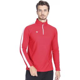 Fiume Erkek Kırmızı Yarım Fermuarlı Sweartshirt Tkm100519-Krm