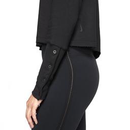 Yoga Luxe Kadın Siyah Kapüşonlü Antrenman Ceket CJ3814-010