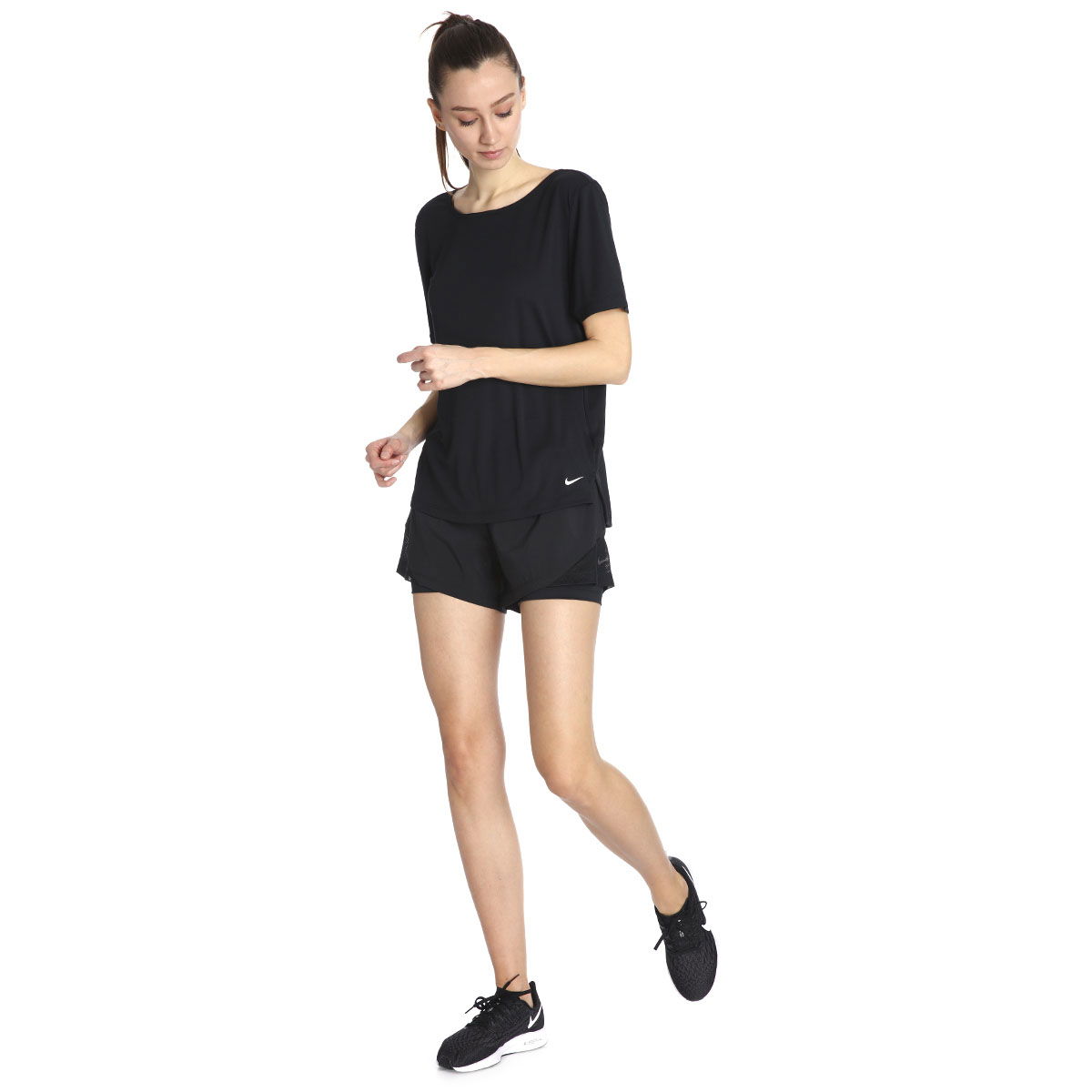 Dry Top Kadın Siyah Antrenman Tişört BV4421-010