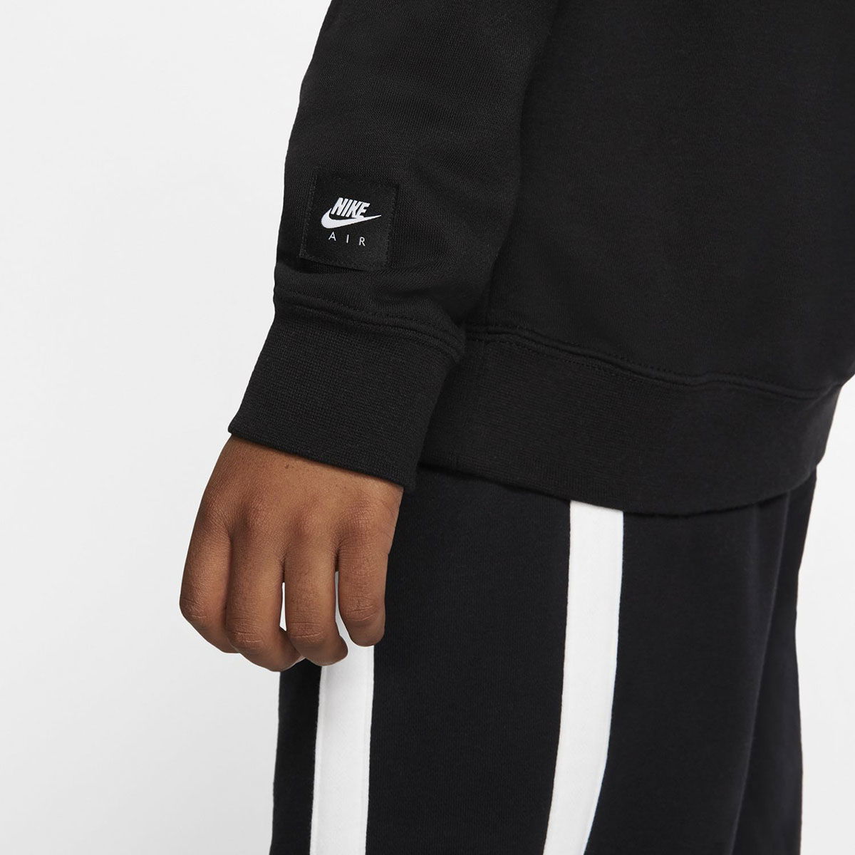 Air Ls Crew Çocuk Siyah Günlük Stil Uzun Kollu Tişört BV3591-010