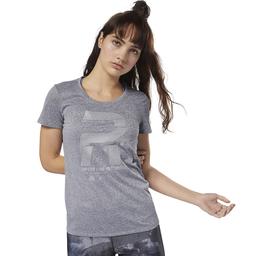 Reflective Kadın Gri Koşu Tişört D78939