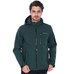 Effect Softshell Erkek Yeşil Kapüşonlu Outdoor Mont 2ASW17022008DGR