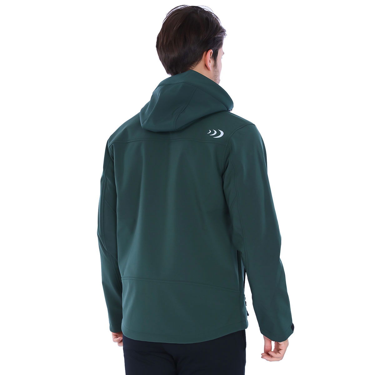 Effect Softshell Erkek Yeşil Kapüşonlu Outdoor Mont 2ASW17022008DGR