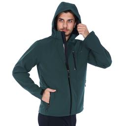 Effect Softshell Erkek Yeşil Kapüşonlu Outdoor Mont 2ASW17022008DGR