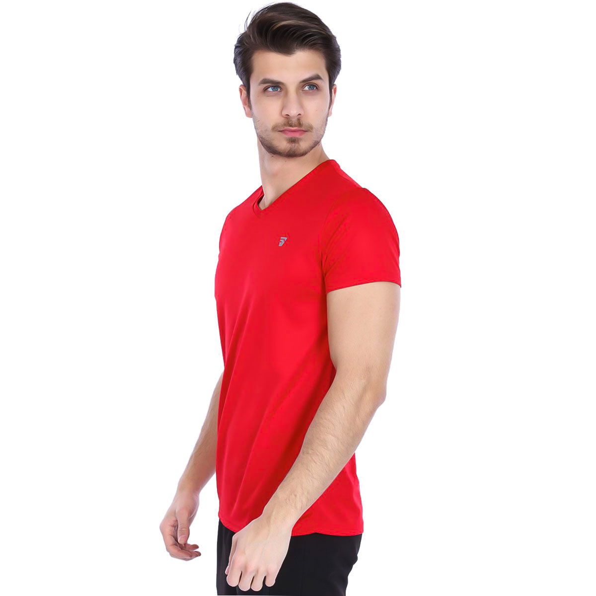 Polvebasic Erkek Kırmızı Günlük Stil Tişört 710303-00F