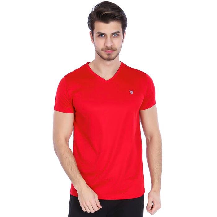 Polvebasic Erkek Kırmızı Günlük Stil Tişört 710303-00F 987916