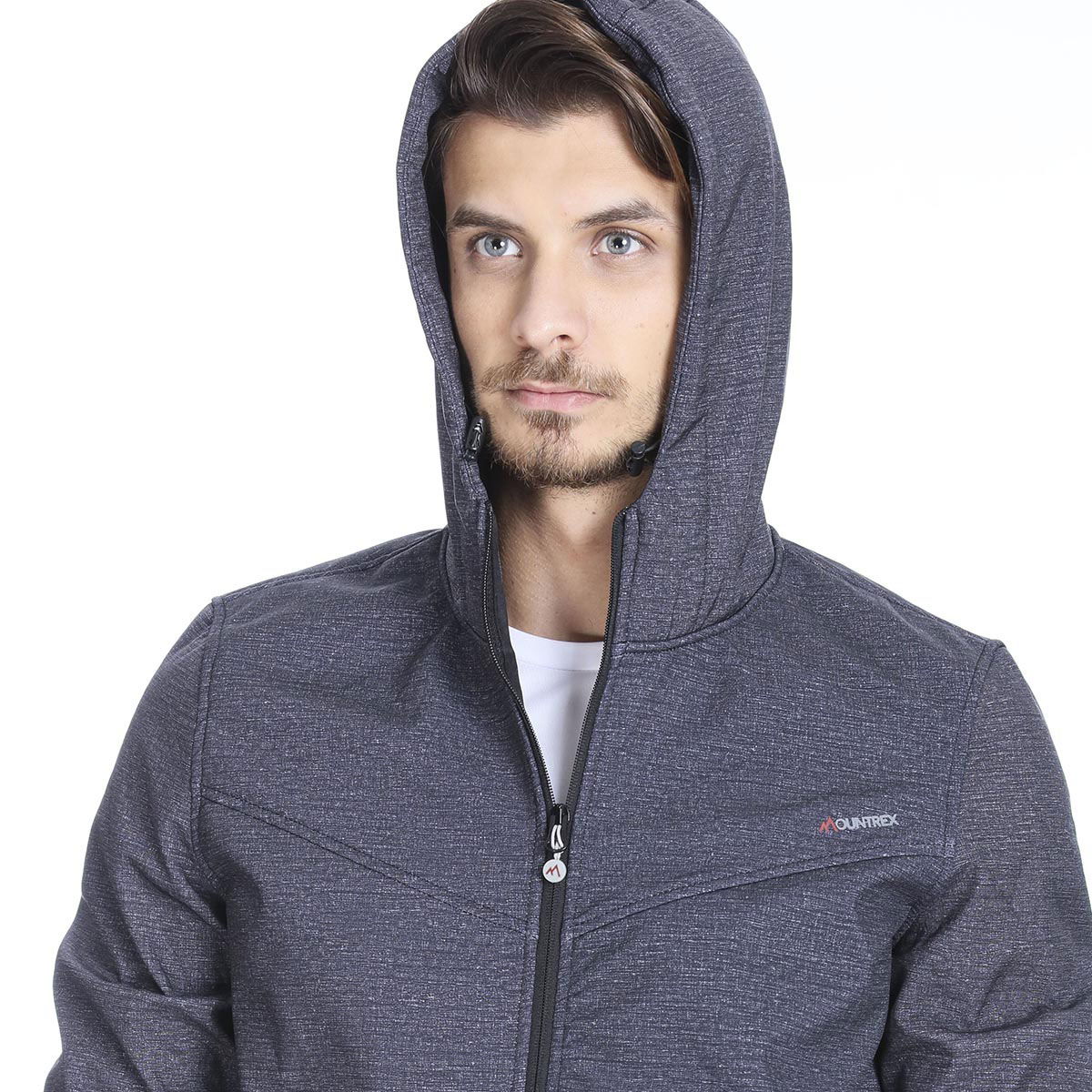 Erkek Siyah Kapüşonlu Outdoor Mont M100059-SYH