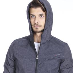 Erkek Siyah Kapüşonlu Outdoor Mont M100059-SYH