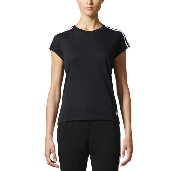 Essential 3S Slim Kadın Siyah Günlük Stil Tişört S97183 935518