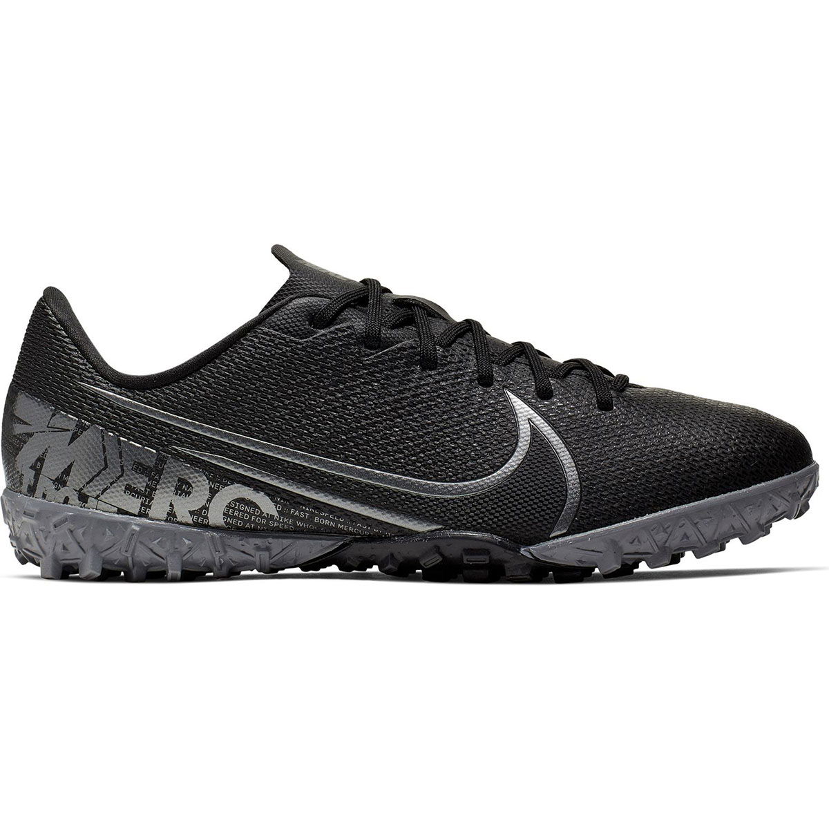 Mercurial Jr Vapor 13 Academy Tf Çocuk Siyah Halı Saha Futbol Ayakkabısı AT8145-001