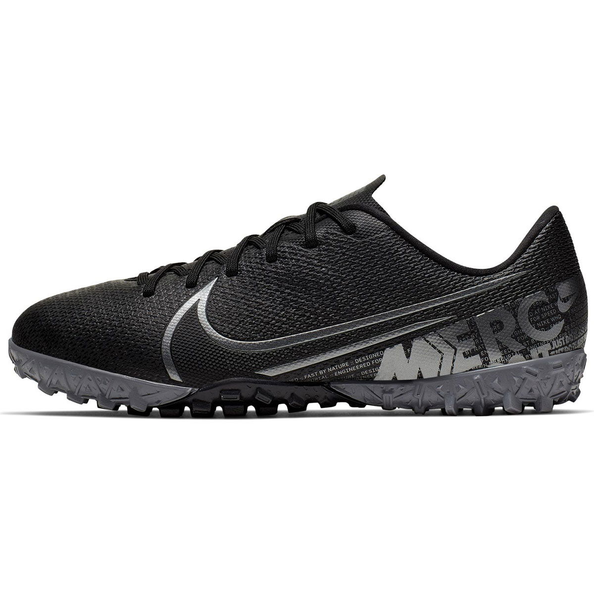 Mercurial Jr Vapor 13 Academy Tf Çocuk Siyah Halı Saha Futbol Ayakkabısı AT8145-001