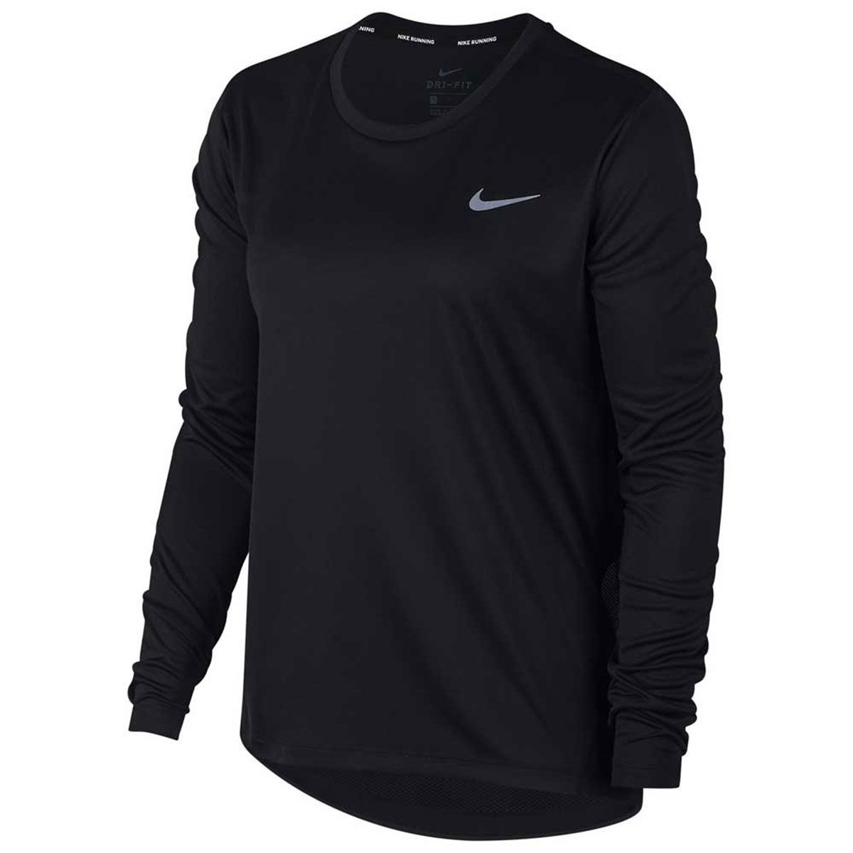 Miler Top Ls Kadın Siyah Koşu Uzun Kollu Tişört AJ8128-010