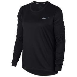 Miler Top Ls Kadın Siyah Koşu Uzun Kollu Tişört AJ8128-010