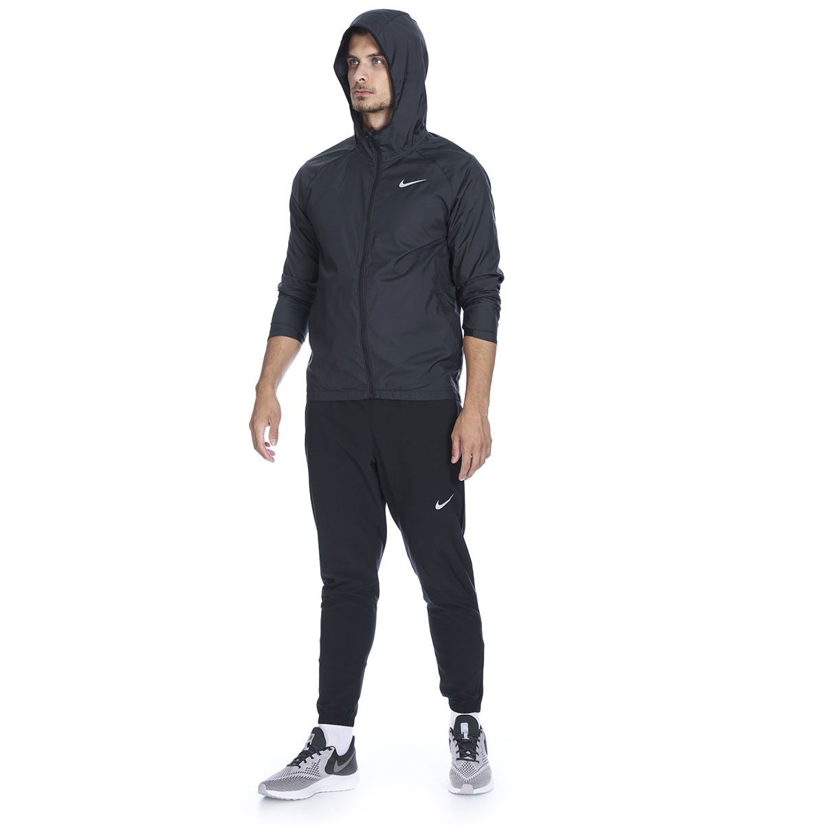 Essential Erkek Gri Kapüşonlu Ceket BV4870-010