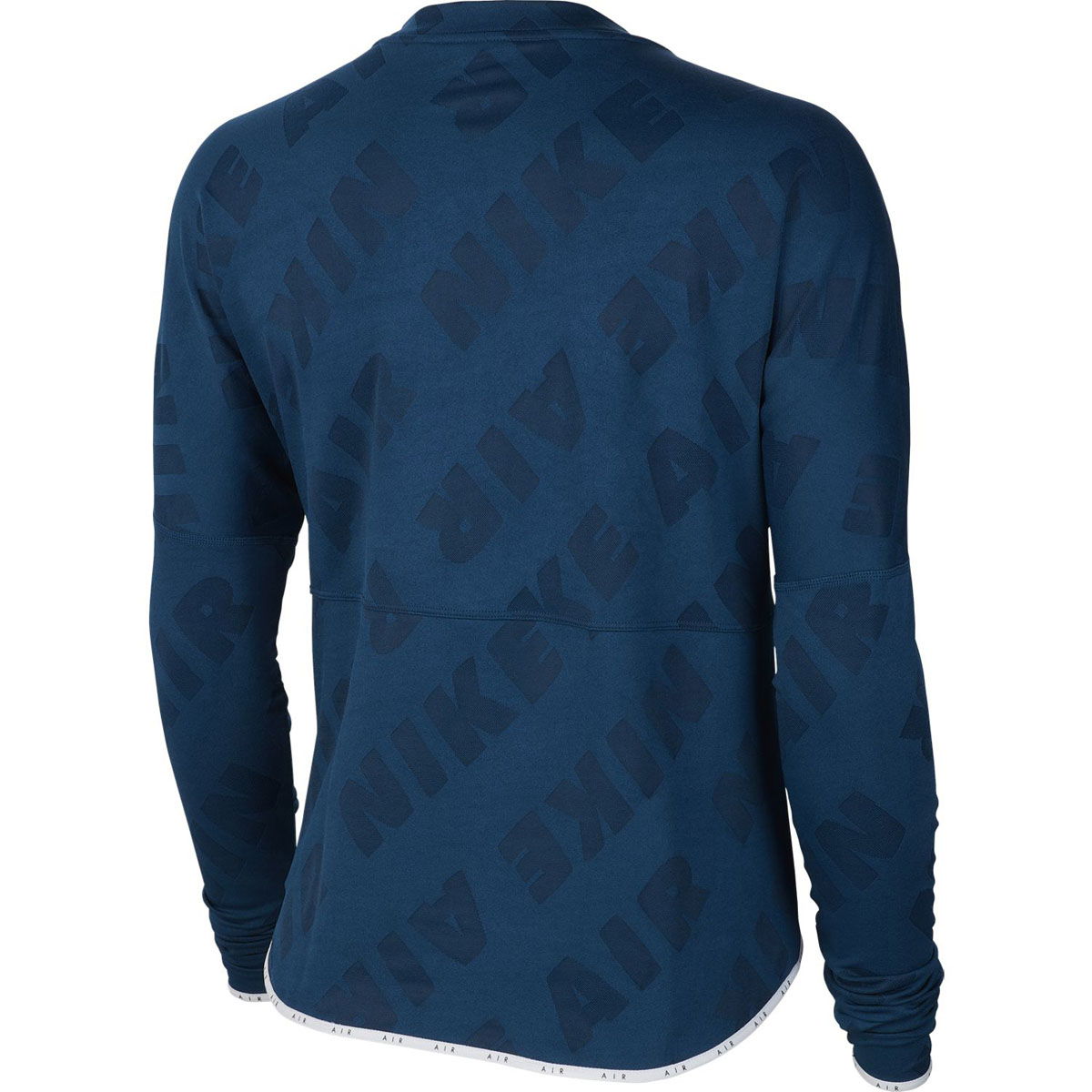 Air Midlayer Crew Kadın Mavi Koşu Uzun Kollu Tişört CJ1882-432