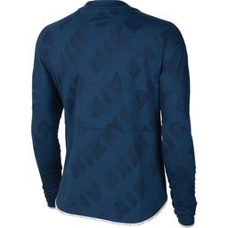 Air Midlayer Crew Kadın Mavi Koşu Uzun Kollu Tişört CJ1882-432