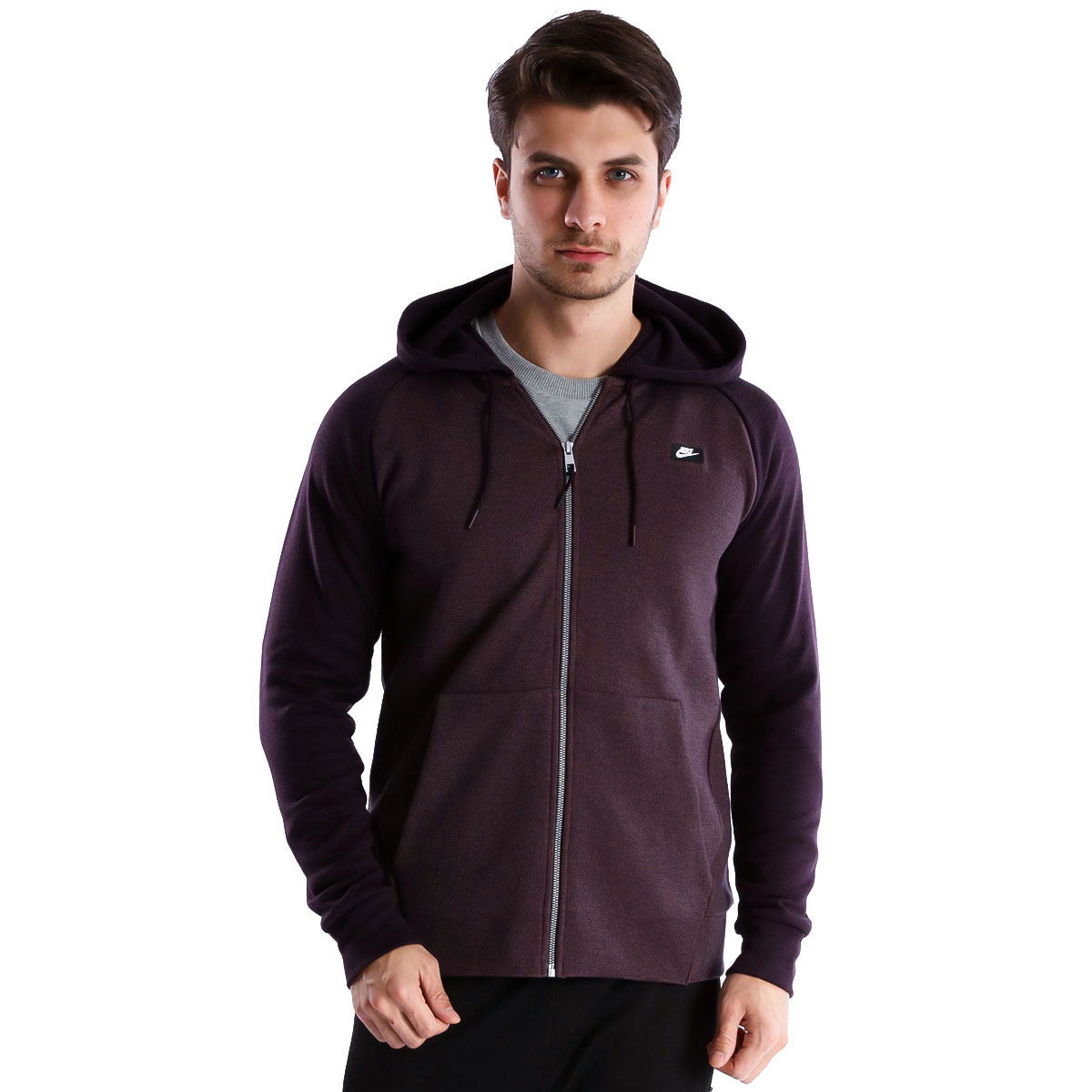 Sportswear Erkek Bordo Günlük Stil Sweatshirt 928475-634