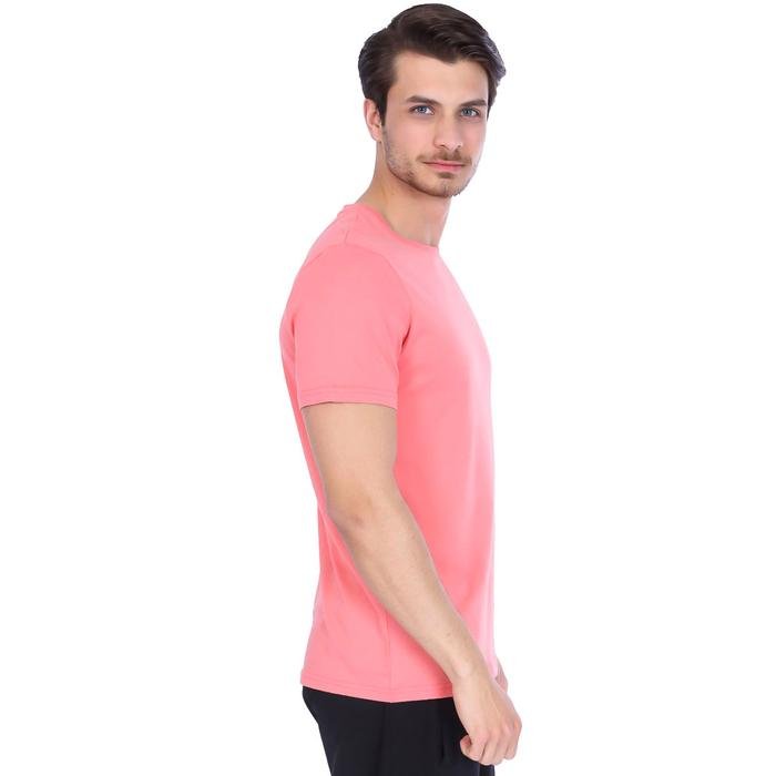 Basic Erkek Pembe Günlük Stil Tişört 710200-0MR 996680