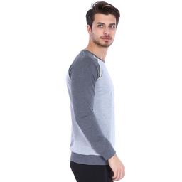 Swekarman Erkek Gri Koşu Sweatshirt 710128-Gma