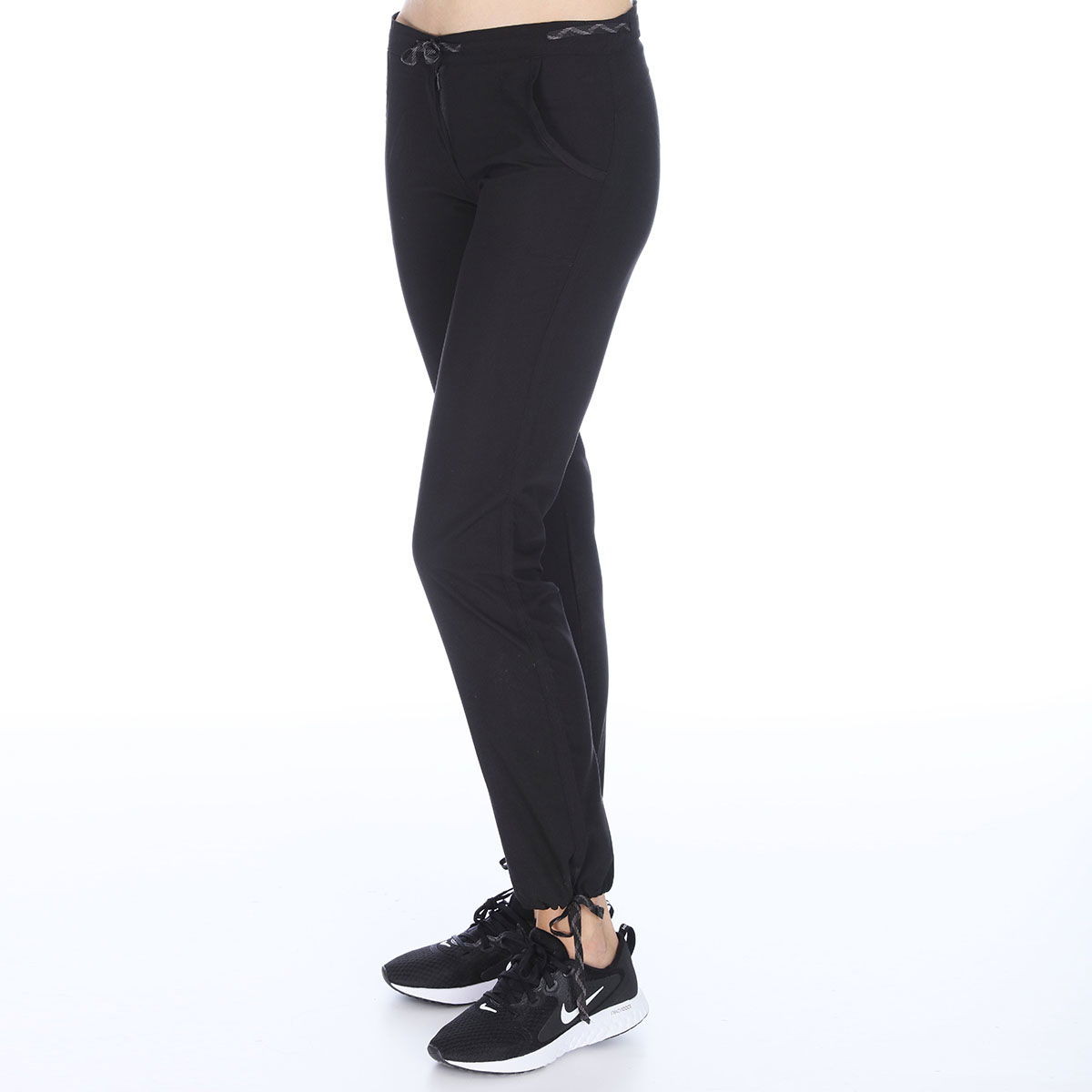 Mikoutwom Kadın Siyah Pantolon M10013-BLK