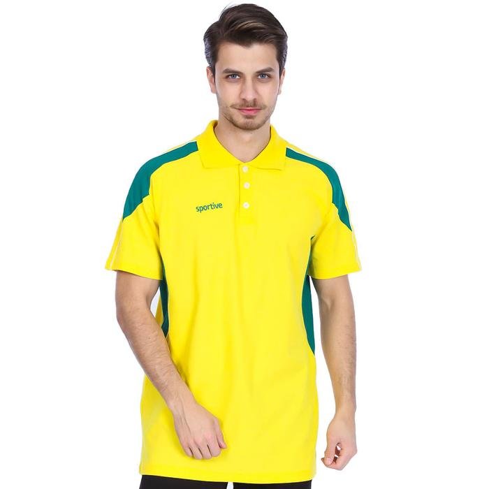 Basic Erkek Sarı Basketbol Polo Tişört 500153-SYB 469543
