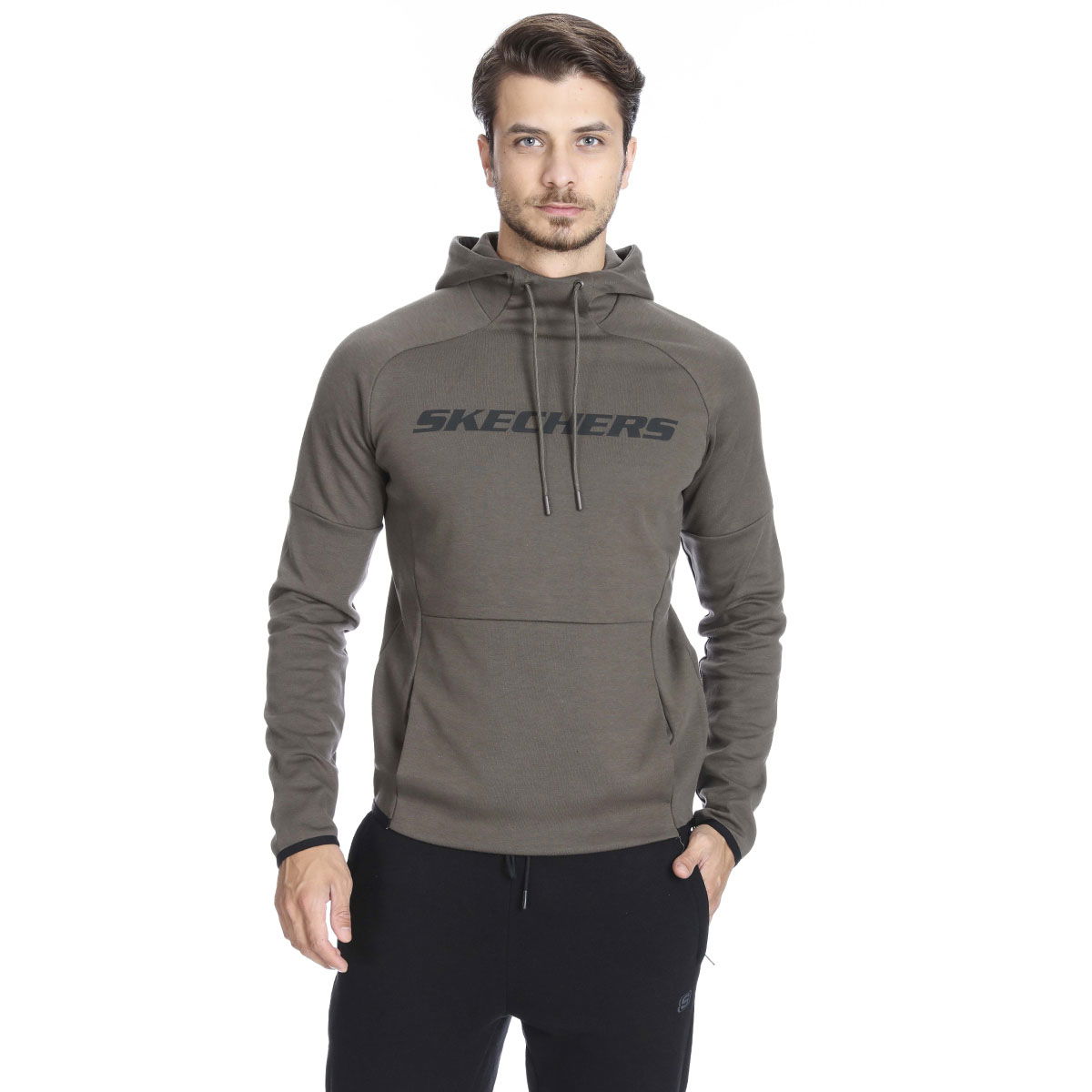 2X i-Lock Erkek Kahverengi Günlük Stil Sweatshirt S192203-300
