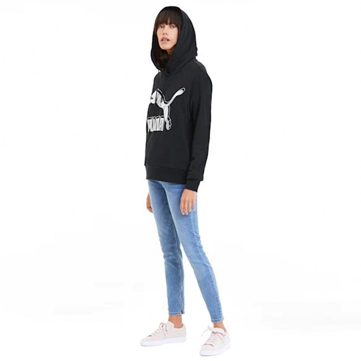Classics Kadın Siyah Kapüşonlu Sweatshirt 59520171