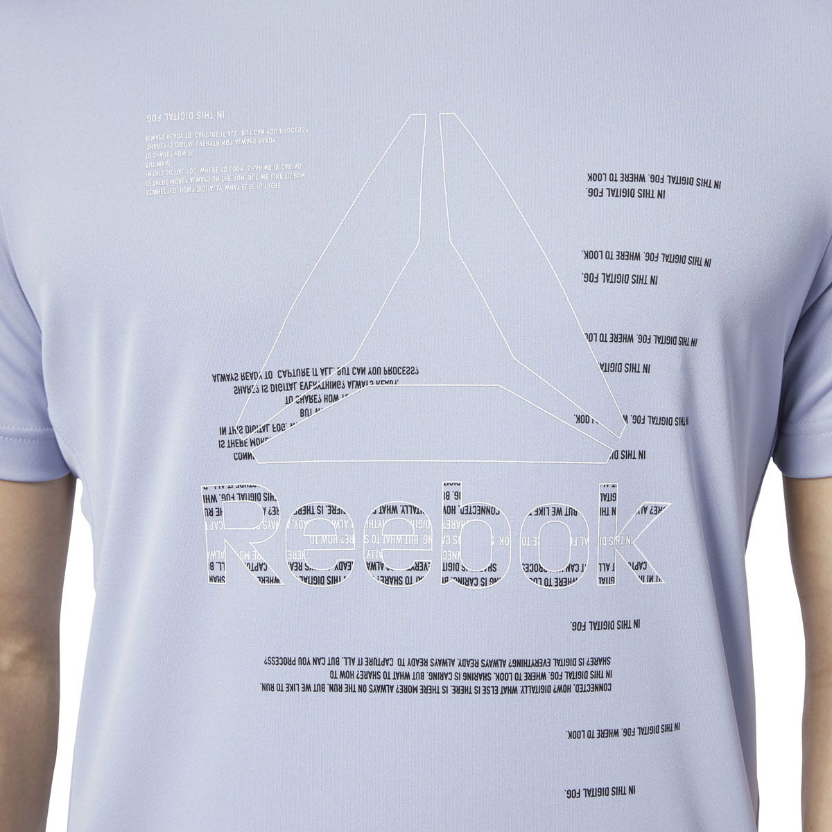 Wor Poly Graphic Erkek Mavi Antrenman Tişört EC0864