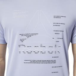 Wor Poly Graphic Erkek Mavi Antrenman Tişört EC0864