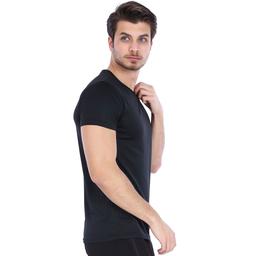 Polvebasic Erkek Siyah Günlük Stil Tişört 710303-00B