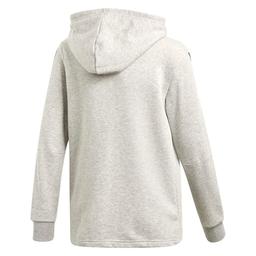 Must Haves Çocuk Gri 3 Bantlı Antrenman Kapüşonlu Sweatshirt DV0822