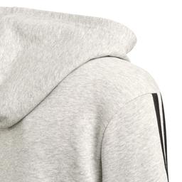 Must Haves Çocuk Gri 3 Bantlı Antrenman Kapüşonlu Sweatshirt DV0822