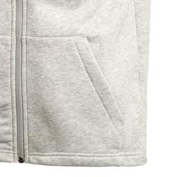 Must Haves Çocuk Gri 3 Bantlı Antrenman Kapüşonlu Sweatshirt DV0822