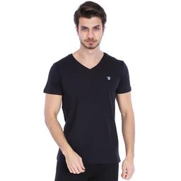 Flavebasic Erkek Siyah Günlük Stil Tişört 710387-00B