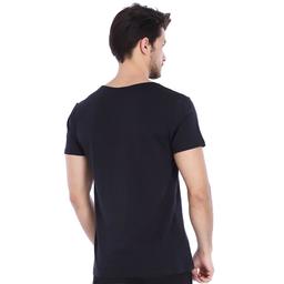 Flavebasic Erkek Siyah Günlük Stil Tişört 710387-00B