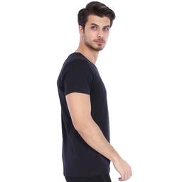 Flavebasic Erkek Siyah Günlük Stil Tişört 710387-00B