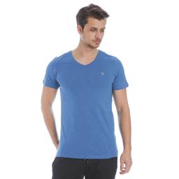 Flavebasic Erkek Mavi Günlük Stil Tişört 710387-PTR