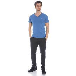 Flavebasic Erkek Mavi Günlük Stil Tişört 710387-PTR